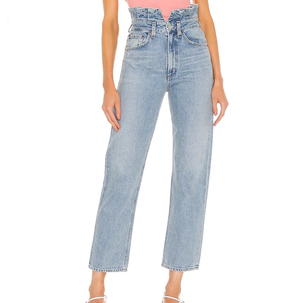 AGOLDE Lettuce Waistband Reworked High Rise Fitted 90s in Revival 26